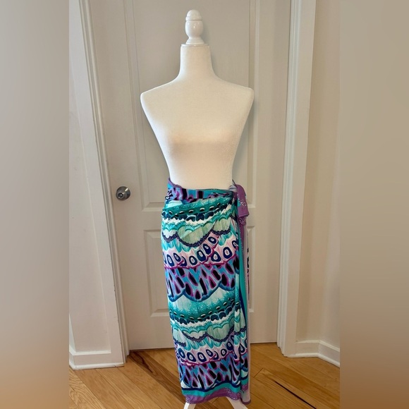 NEW CIA.MARITIMA Dominica Sarong, One Size Fits All - Picture 2 of 4